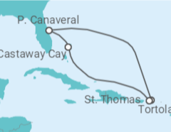 Itinerario del Crucero Magia Tropical - Disney Cruise Line
