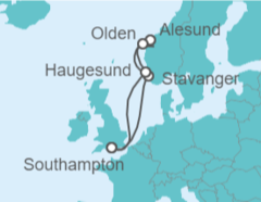 Itinerario del Crucero Magia Disney en Fiordos Noruegos - Disney Cruise Line
