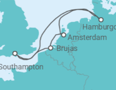 Itinerario del Crucero Aventuras en Europa - Disney Cruise Line