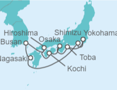 Itinerario del Crucero Japón, Corea Del Sur - Princess Cruises