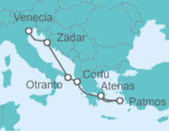 Itinerario del Crucero Islas Griegas y Venecia - Explora Journeys