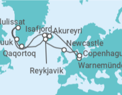 Itinerario del Crucero Islandia y Groenlandia - MSC Cruceros