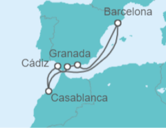 Itinerario del Crucero Marruecos, España - Explora Journeys