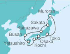 Itinerario del Crucero Japón, Corea Del Sur - MSC Cruceros