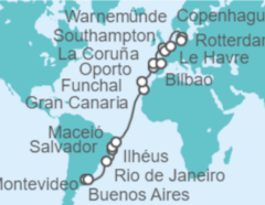 Itinerario del Crucero Desde Buenos Aires (Argentina) a Warnemunde (Rostock) - MSC Cruceros
