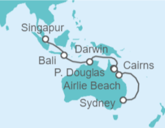 Itinerario del Crucero Australia - Celebrity Cruises