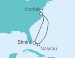 Itinerario del Crucero Bahamas - Carnival Cruise Line