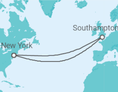 Itinerario del Crucero Reino Unido - Cunard