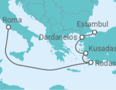 Itinerario del Crucero De Roma a Estambul - Cunard