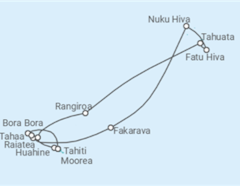 Itinerario del Crucero Polinesia Francesa - Silversea