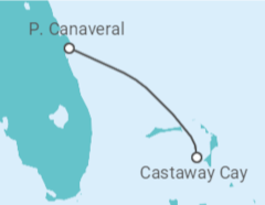 Itinerario del Crucero Bahamas, Lighthouse Point y Castaway Cay - Disney Cruise Line