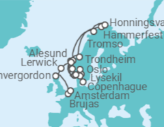 Itinerario del Crucero Fiordos y cuentos de hadas - Regent Seven Seas