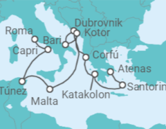 Itinerario del Crucero Islas en Otoño - Regent Seven Seas