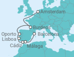 Itinerario del Crucero Delicias culinarias - Regent Seven Seas