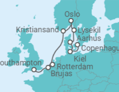 Itinerario del Crucero Grandes castillos, maravillas modernas - Regent Seven Seas