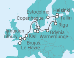 Itinerario del Crucero Lo mejor de Barroco - Regent Seven Seas