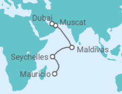 Itinerario del Crucero De Seychelles a la arena - Regent Seven Seas