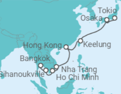 Itinerario del Crucero Horizontes icónicos, noches estrelladas - Regent Seven Seas
