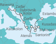 Itinerario del Crucero Desde Estambul a Ravenna  - NCL Norwegian Cruise Line