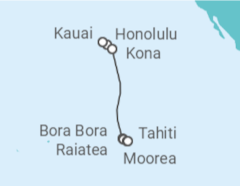 Itinerario del Crucero Pacífico Sur: Kauai, Maui y Moorea - NCL Norwegian Cruise Line