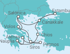 Itinerario del Crucero Grecia y Turquía - Azamara