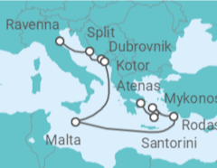 Itinerario del Crucero Croacia, Montenegro e Islas Griegas - Celebrity Cruises