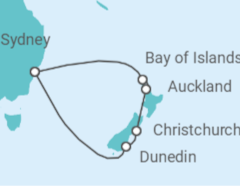Itinerario del Crucero Nueva Zelanda - Celebrity Cruises