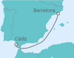 Itinerario del Crucero España - Costa Cruceros