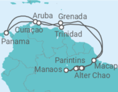 Itinerario del Crucero Viaje al amazonas - Regent Seven Seas