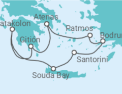 Itinerario del Crucero Civilizaciones y paisajes embriagadores - Silversea