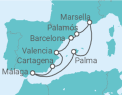 Itinerario del Crucero Mediterráneo - Silversea