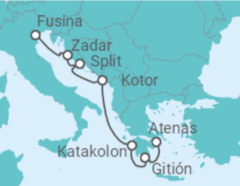 Itinerario del Crucero Antiguas maravillas y fortalezas costeras - Silversea