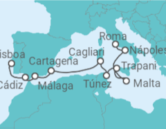 Itinerario del Crucero Historia y cultura del Mediterráneo - Silversea