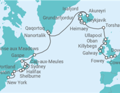 Itinerario del Crucero Eclipse solar, Islandia, Groenlandia y Canadá - Seabourn