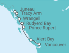 Itinerario del Crucero Alaska - Seabourn