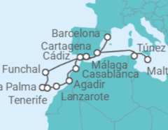 Itinerario del Crucero Islas Canarias - Oceania Cruises
