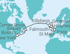 Itinerario del Crucero Pasaje al Nuevo Mundo - Oceania Cruises