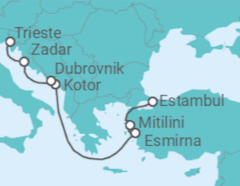 Itinerario del Crucero Tesoros del Egeo y el Adriático - Oceania Cruises