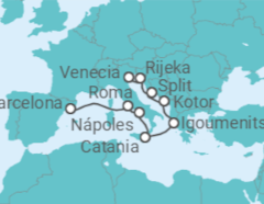 Itinerario del Crucero Gemas del sur de Europa - Oceania Cruises