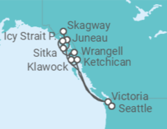 Itinerario del Crucero Horizontes de Alaska - Oceania Cruises