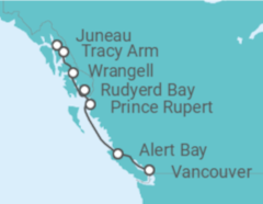 Itinerario del Crucero Alaska - Seabourn