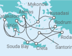 Itinerario del Crucero La magia de Grecia - Silversea