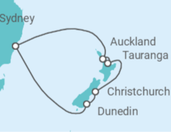 Itinerario del Crucero Nueva Zelanda - Celebrity Cruises