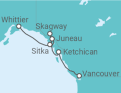 Itinerario del Crucero Alaska - Regent Seven Seas