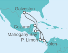 Itinerario del Crucero México, Costa Rica, Panamá - Carnival Cruise Line
