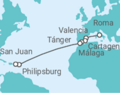 Itinerario del Crucero Desde Roma a San Juan de Puerto Rico - Celebrity Cruises
