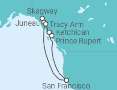 Itinerario del Crucero Alaska - Carnival Cruise Line