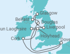 Itinerario del Crucero Irlanda, Reino Unido - Carnival Cruise Line