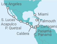 Itinerario del Crucero México, Costa Rica, Panamá, Colombia, Jamaica - NCL Norwegian Cruise Line