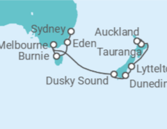 Itinerario del Crucero Desde Sydney (Australia) a Auckland (Nueva Zelanda) - NCL Norwegian Cruise Line